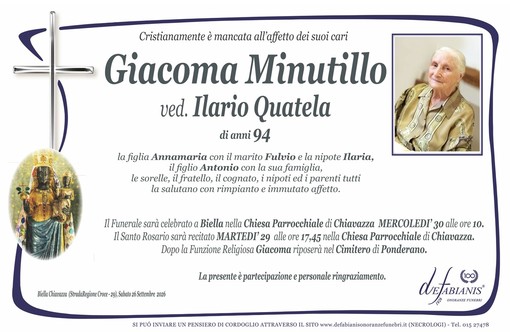 Giacoma Minutillo, ved Ilario Quatela Giacoma Minutillo, ved Ilario Quatela