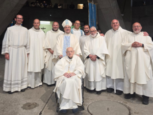 A Lourdes anche il 94enne don Luigi Pedrazzo, cappellano della grotta di Lourdes (Credit Diocesi di Biella)