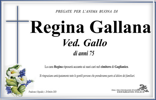 Regina Gallana Ved. Gallo Regina Gallana Ved. Gallo