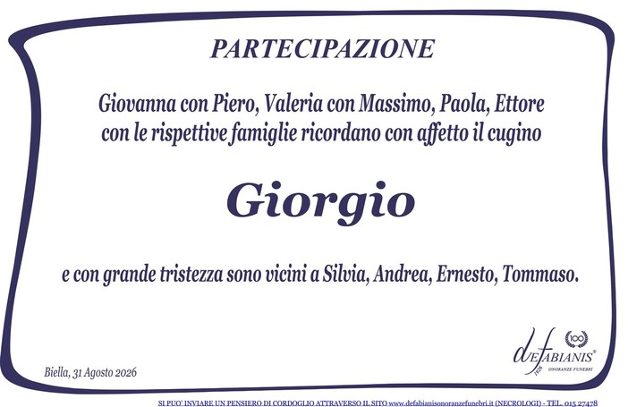 Giorgio - Partecipazione