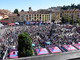 Un'immagine del Giro d'Italia a Biella nel 2017