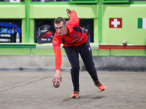 Gabriele Graziano del Gaglianico difende il titolo nell’individuale maschile - Foto Federbocce Gabriele Graziano del Gaglianico difende il titolo nell’individuale maschile - Foto Federbocce