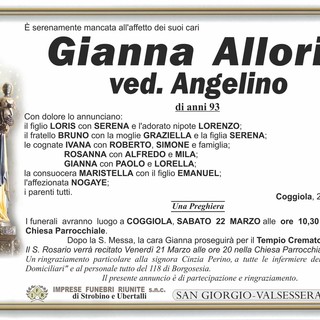 Gianna Allorio ved. Angelino Gianna Allorio ved. Angelino