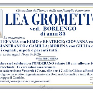 Lea Grometto, ved. Borlengo