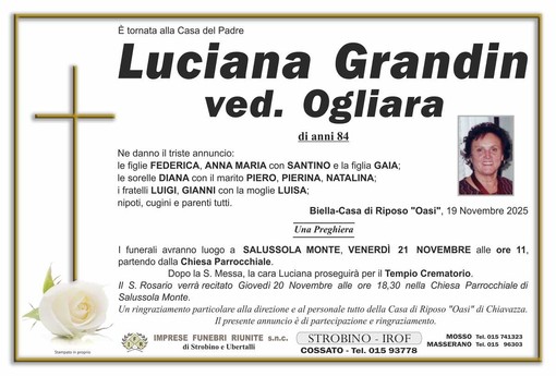 Luciana Grandin, ved. Ogliara