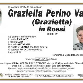 Graziella Perino Vaiga (Grazietta), in Rossi