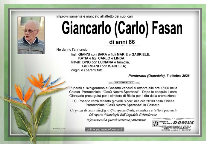 Giancarlo (Carlo) Fasan