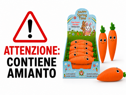 Attenzione a questo giocattolo: contiene amianto Attenzione a questo giocattolo: contiene amianto