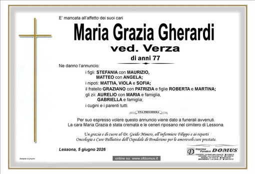Maria Grazia Gherardi, ved. Verza