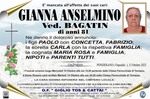 Gianna Anselmino, ved. Bagatin Gianna Anselmino, ved. Bagatin