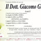 Il Dott. Giacomo Gromo Il Dott. Giacomo Gromo