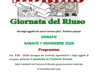 Donato, il 7 novembre torna la giornata del riuso Donato, il 7 novembre torna la giornata del riuso