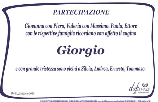 Giorgio - Partecipazione Giorgio - Partecipazione