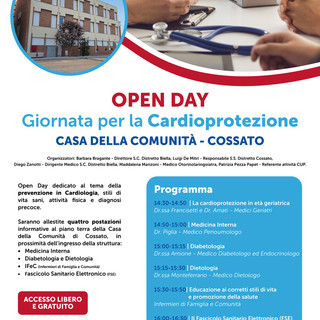 ASL Biella, la Casa della Comunità di Cossato apre le porte ai cittadini per la giornata della Cardioprotezione