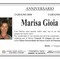 Marisa Gioia, anniversario