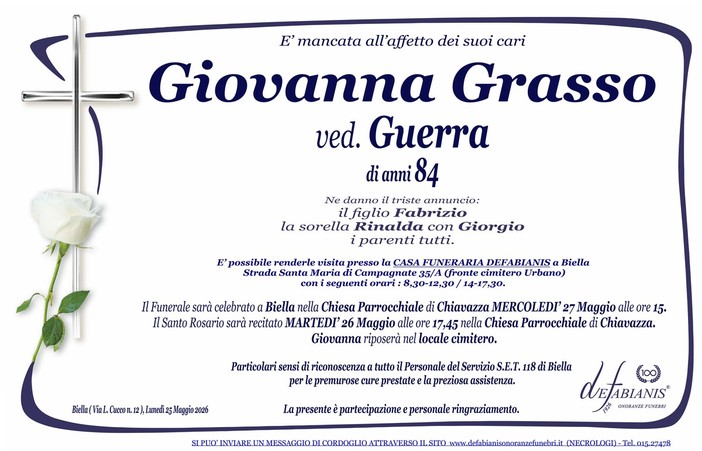 Giovanna Grasso, ved. Guerra