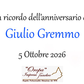Giulio Gremmo - Anniversario