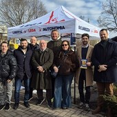 Lega Biella in piazza a sostegno delle Forze dell'Ordine e del Sì al referendum sulla giustizia
