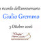 Giulio Gremmo - Anniversario