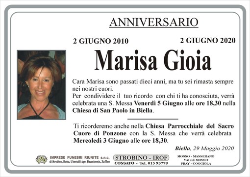Marisa Gioia - Anniversario -