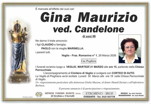Gina Maurizio, ved. Candelone
