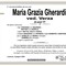 Maria Grazia Gherardi, ved. Verza