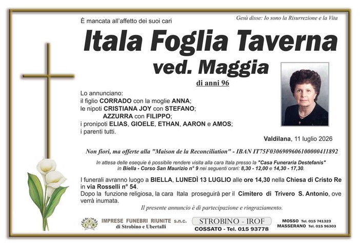 Itala Foglia Taverna, ved. Maggia