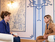 Bonato al palazzo presidenziale di Kyiv: l'intervista a Olena Zelenska Bonato al palazzo presidenziale di Kyiv: l'intervista a Olena Zelenska