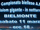 A Bielmonte lo slalom gigante in notturna degli Alpini