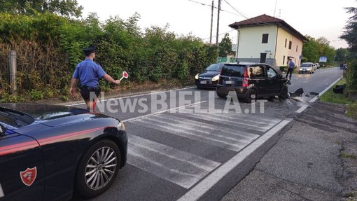 Mongrando, tamponamento a catena in via Martiri della Libertà: ferito un giovane
