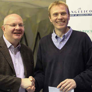 Il presidente Massimo angelico insieme a Marco Sambugaro