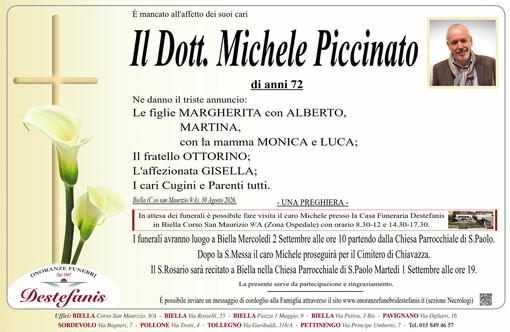 Il Dott. Michele Piccinato Il Dott. Michele Piccinato