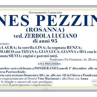 Ines Pezzin (Rosanna), ved. Zerbola Luciano