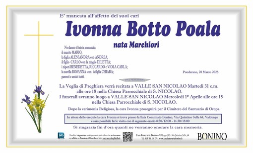 Ivonna Botto Poala nata Marchiori