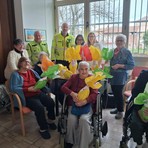 La Croce Verde Biellese dona le uova di Pasqua in RSA La Croce Verde Biellese dona le uova di Pasqua in RSA