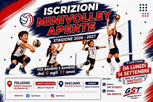 Minivolley, il Gruppo Sportivo Tollegno riapre le porte ai più piccoli