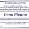 Irma Pivano - Ringraziamento Irma Pivano - Ringraziamento