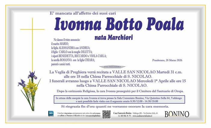 Ivonna Botto Poala nata Marchiori