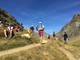 Gli atleti nelle foto di Sergio Enrico al passaggio di Levionaz in discesa dal Col Lauson