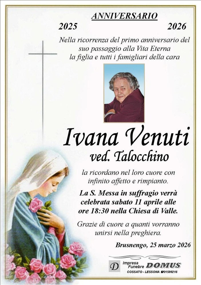 Ivana Venuti, ved. Talocchino