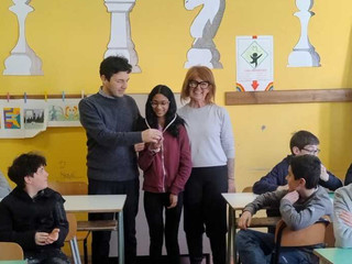 Trofeo Scacchi Biella3, 34 studenti in gara. Podio a Campagnolo e a Kalleparampil, Kalleparampil Angela