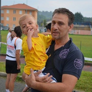 Luca Vinciguerra con il papà
