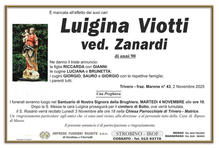 Luigina Viotti, ved. Zanardi