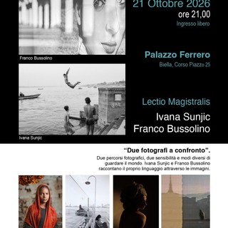 Biella, a Palazzo Ferrero la lectio magistralis “Due fotografi a confronto”