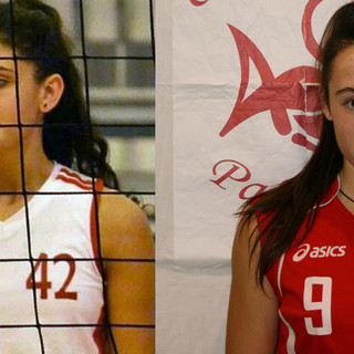 Ludovica Grassi (Jodi Volley Biella) e Sofia Benvenuti (Occhieppese)