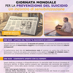 Giornata Mondiale per la Prevenzione del Suicidio, il racconto di Lorenzo: quando chiedere aiuto è un nuovo inizio Giornata Mondiale per la Prevenzione del Suicidio, il racconto di Lorenzo: quando chiedere aiuto è un nuovo inizio