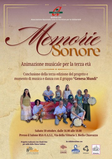 “Memorie Sonore”: all’O.A.S.I. un incontro in musica per concludere la terza edizione del progetto “Memorie Sonore”: all’O.A.S.I. un incontro in musica per concludere la terza edizione del progetto