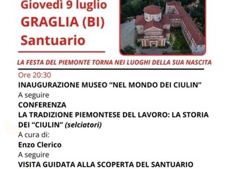 Santuario di Graglia, domani l’inaugurazione del museo “Nel Mondo dei Ciulin” Santuario di Graglia, domani l’inaugurazione del museo “Nel Mondo dei Ciulin”