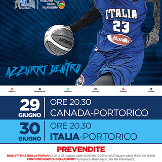 Basket: Nazionale italiana a Biella, dal 24 maggio le prevendite