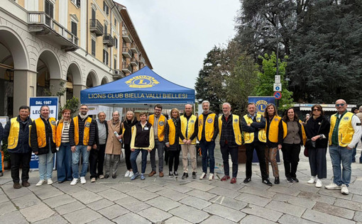Il Lions Day fa breccia nel cuore dei cittadini nel centro storico di Biella